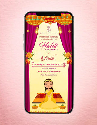 Haldi Ceremony Card 