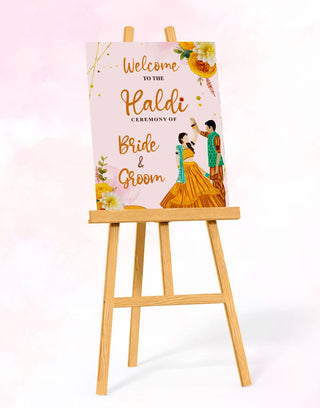 Haldi Function Signage Board Design