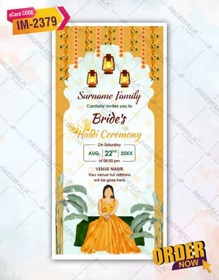 Haldi Kumkum Invitation 