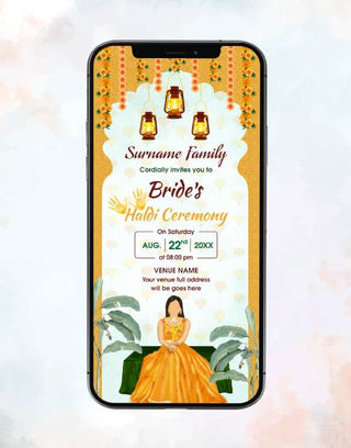 Haldi Kumkum Invitation 