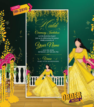 Haldi Ceremony Invitation Card
