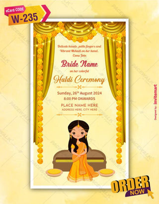 Haldi Ceremony Invitation