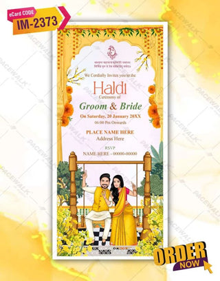 Haldi Function Invitation Card |