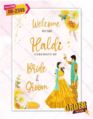 Haldi Function Signage Board Design2