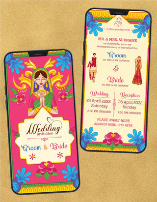 Hand Drawn Wedding Invitation |