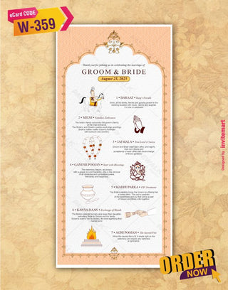 Hindu Wedding Invite Card 