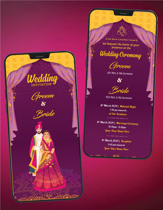 Hindu Traditional Wedding Invitation |