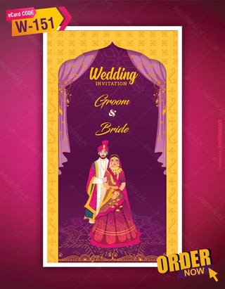 Hindu Traditional Wedding Invitation |