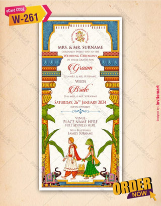 Hindu Wedding Ceremony Invitation 