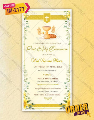 Holy Communion Card