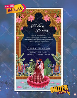 Indian Digital Wedding Invitation Card