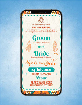 Indian Wedding Invitation Card