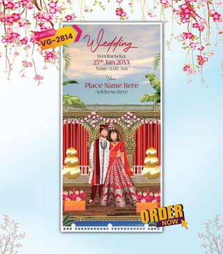 Indian Caricature Wedding Invitation Video
