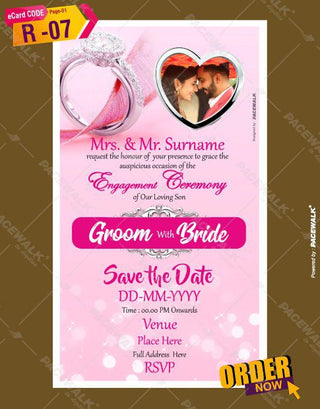 Indian Engagement Invitation eCard