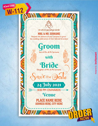 Indian Wedding Invitation Card