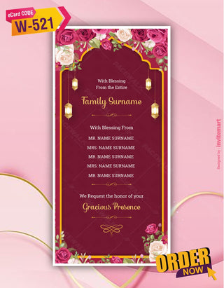 Jain Caricature Multiple Function Wedding Invitation Pdf