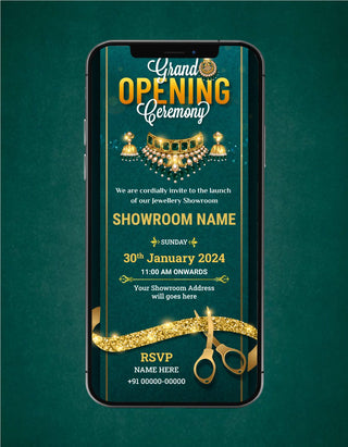 Jewellery Shop Opening Invitation 