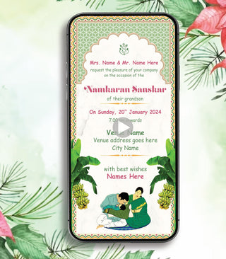 Kid Naming Ceremony Invitation Video 