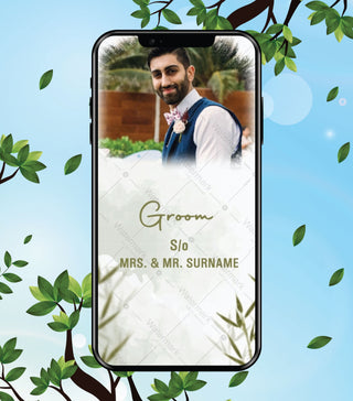 Leaf Theme Wedding Invitation Video 