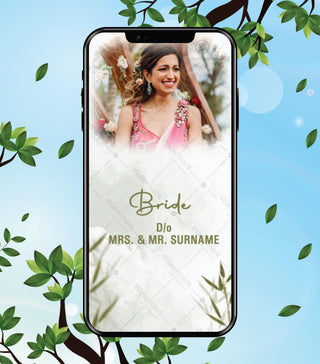 Leaf Theme Wedding Invitation Video 