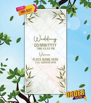 Leaf Theme Wedding Invitation Video 