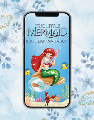 Little Mermaid Birthday Invitation Video