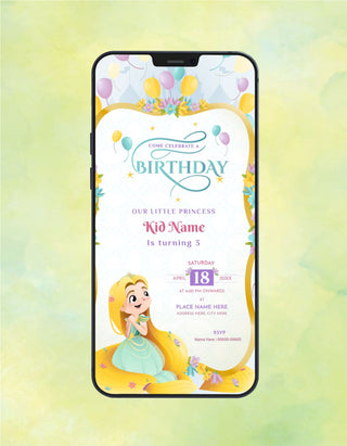 Little Princess Birthday Invitation