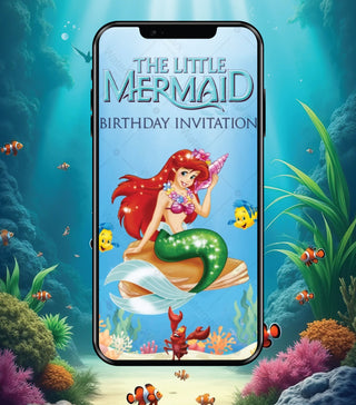 Little Mermaid Birthday Invitation Video