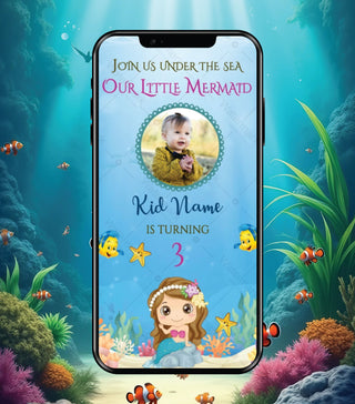 Little Mermaid Birthday Invitation Video