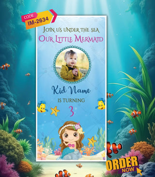 Little Mermaid Birthday Invitation Video
