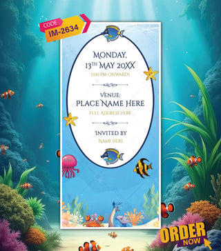 Little Mermaid Birthday Invitation Video