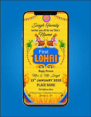 Lohri Invitation eCard 