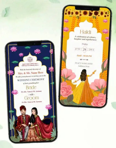 Lotus Flower Wedding Invitations 