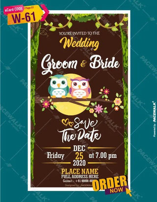 Love Bird Wedding Invitations 