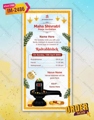 Mahashivratri Rudrabhishek Puja eCard