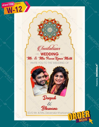 Marwari Style Wedding Invitation Templates