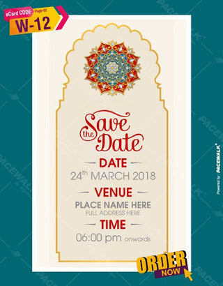 Marwari Style Wedding Invitation Templates