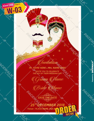 Marwari Wedding Invitation eCards