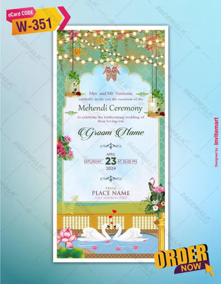 Mehendi Ceremony Invitation 