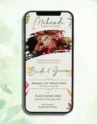 Mehendi Invitation eCard 