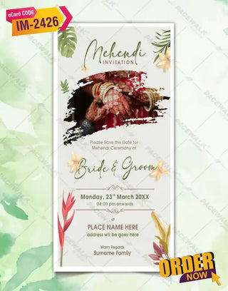 Mehendi Invitation eCard 