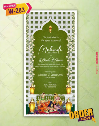 Mehndi Ceremony Invite