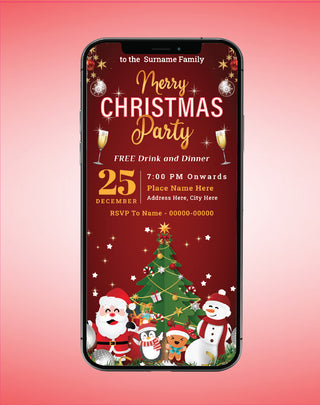 Merry Christmas Party Invitation 