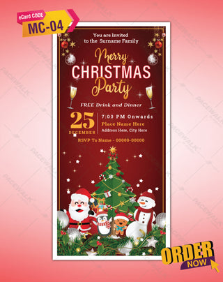 Merry Christmas Party Invitation 