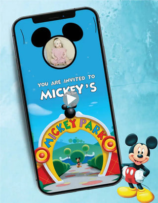 Mickey Mouse Birthday Invitation Video 