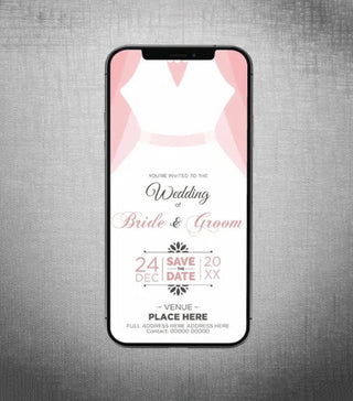 Minimalist Bride Wedding E-Invite