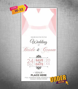 Minimalist Bride Wedding E-Invite