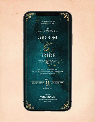 Modern Wedding Ceremony Invitation