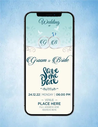 Modern Style Wedding Invitation eCards 