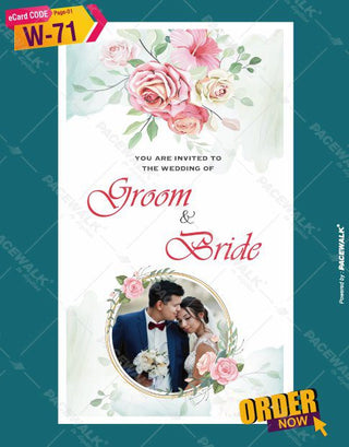 Modern Wedding Invites for whatsapp 